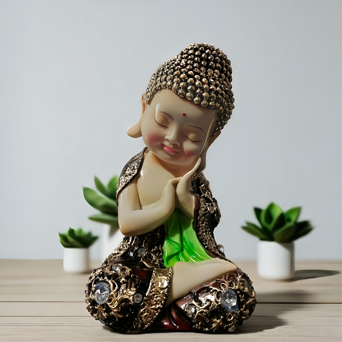 Set of 3 Sleeping Buddha Statues – Peace & Serenity Home Decor