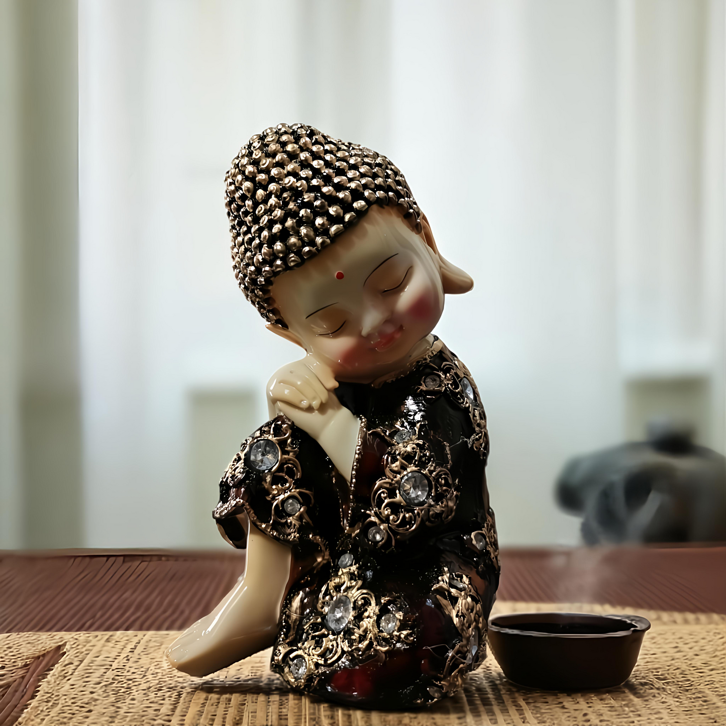 Set of 3 Sleeping Buddha Statues – Peace & Serenity Home Decor