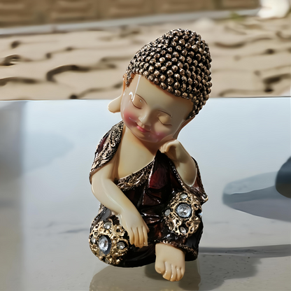 Set of 3 Sleeping Buddha Statues – Peace & Serenity Home Decor